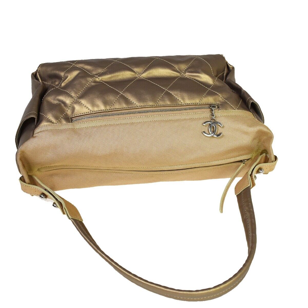 Sac Chanel doré Paris/ Biarritz
