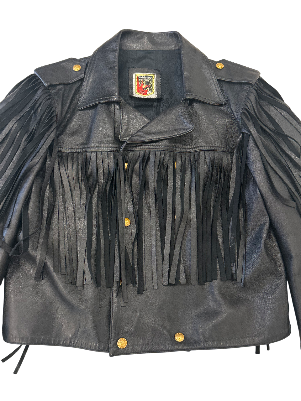 Leather and Fringes Jacket