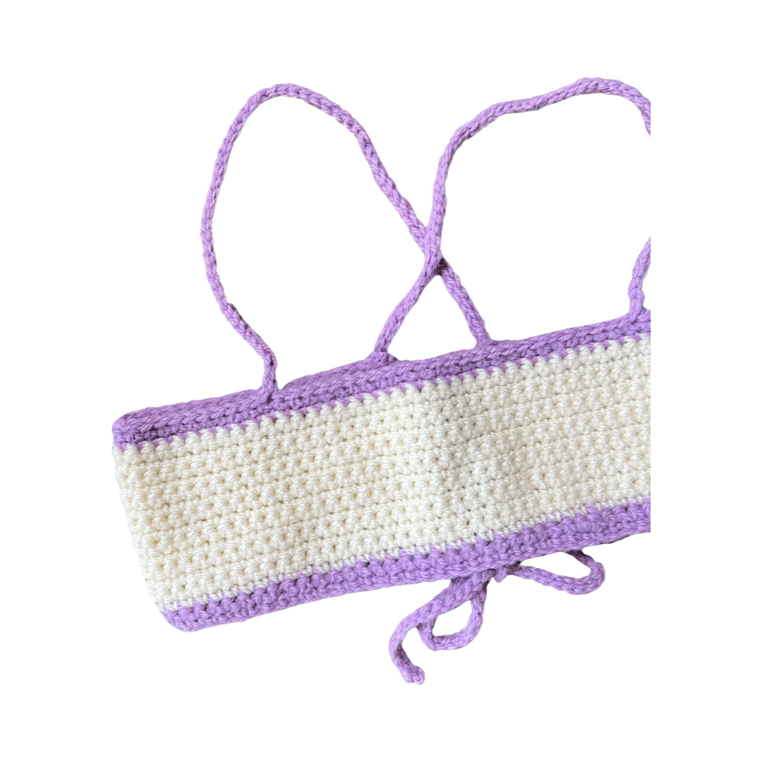 Lila Crochet Bra