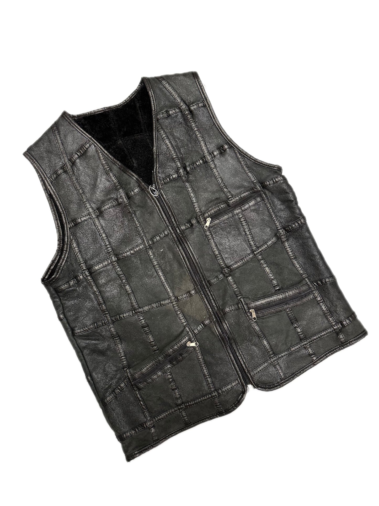 Veste Sans-Manches en Mouton Réversible
