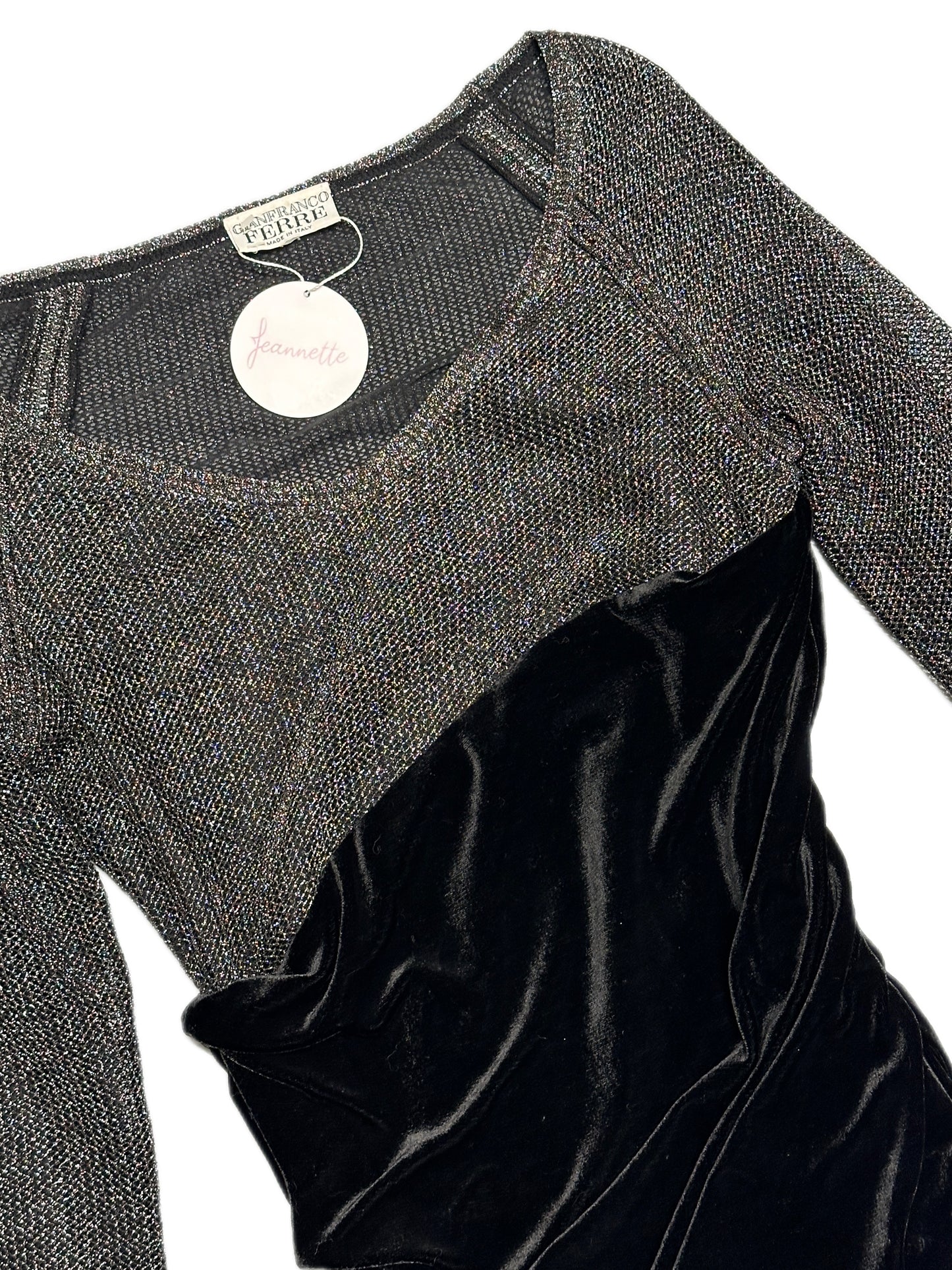 Top Gianfranco Ferré Laminé & Velours
