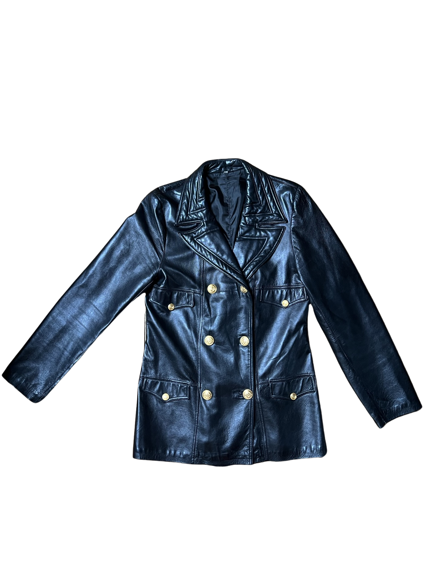 Black Lambleather Blazer