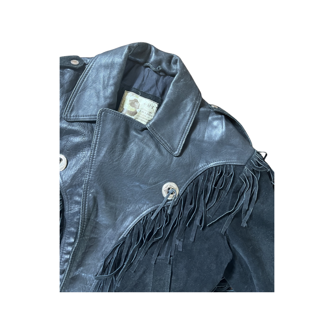 Fringed Leather Jacket Country
