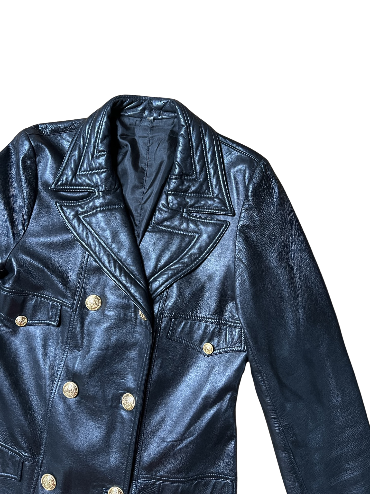 Black Lambleather Blazer