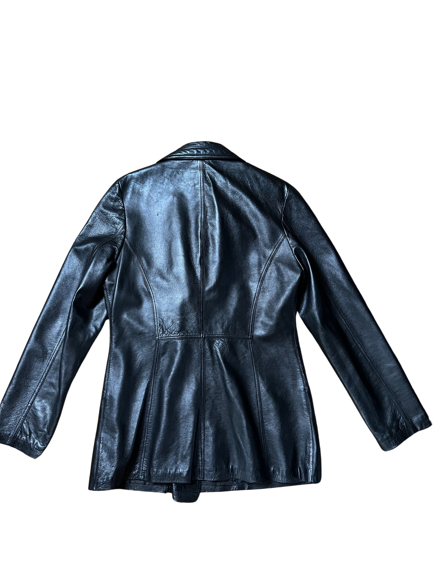 Black Lambleather Blazer