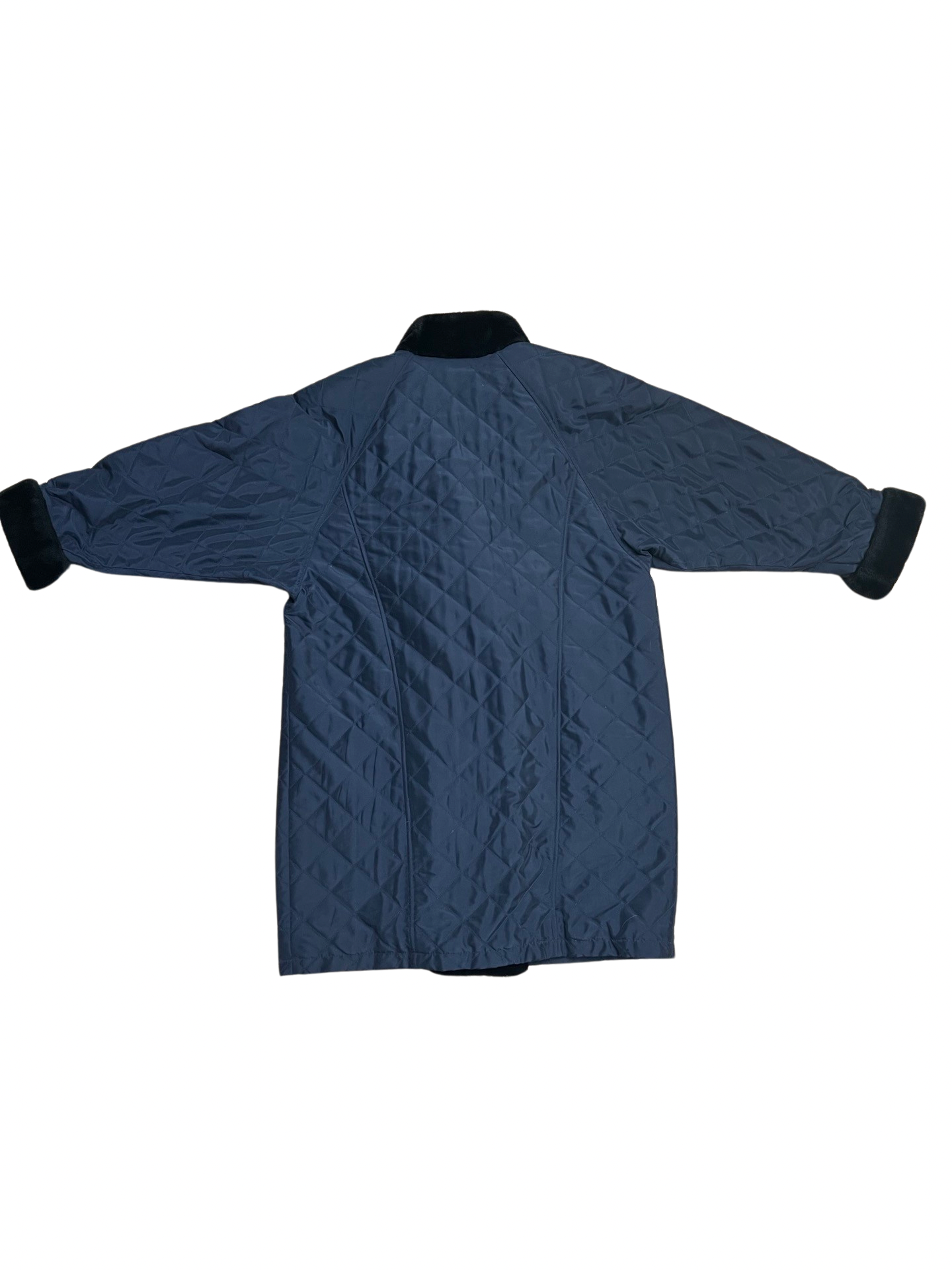 Navy Quilted Coat