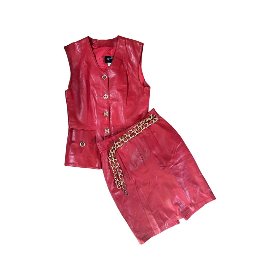 Red Leather Set