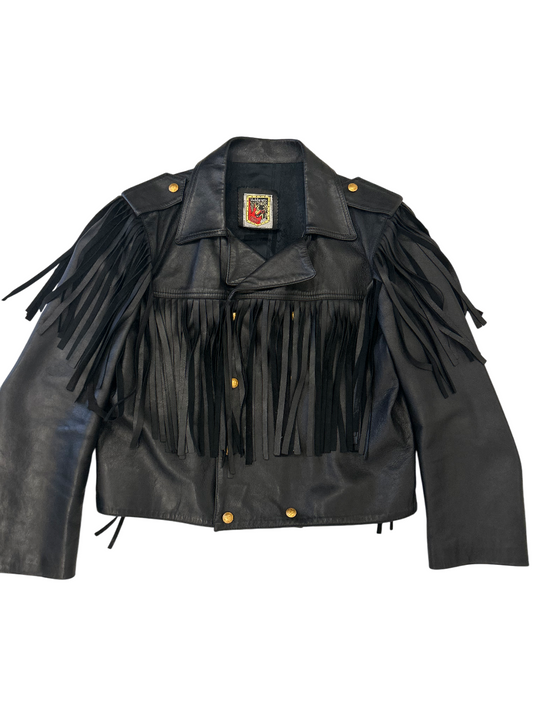 Leather and Fringes Jacket