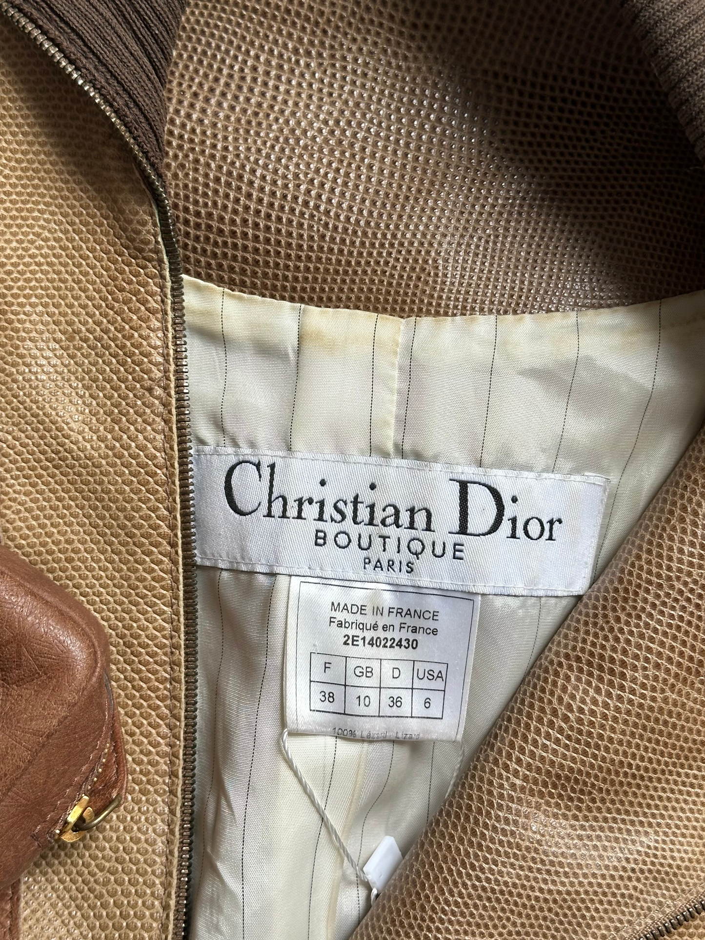 Veste Lézard Dior