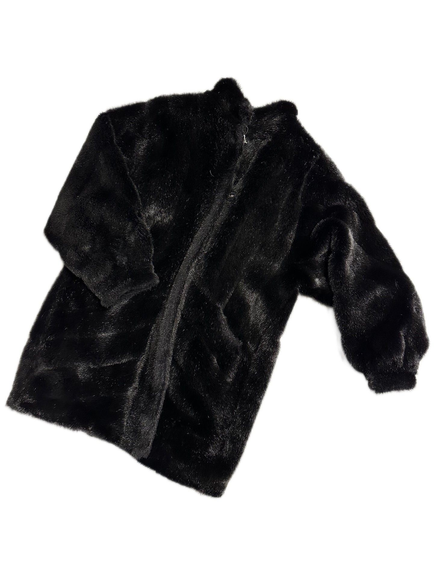 Manteau en Fourrure Noir