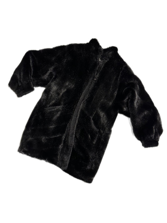 Manteau en Fourrure Noir