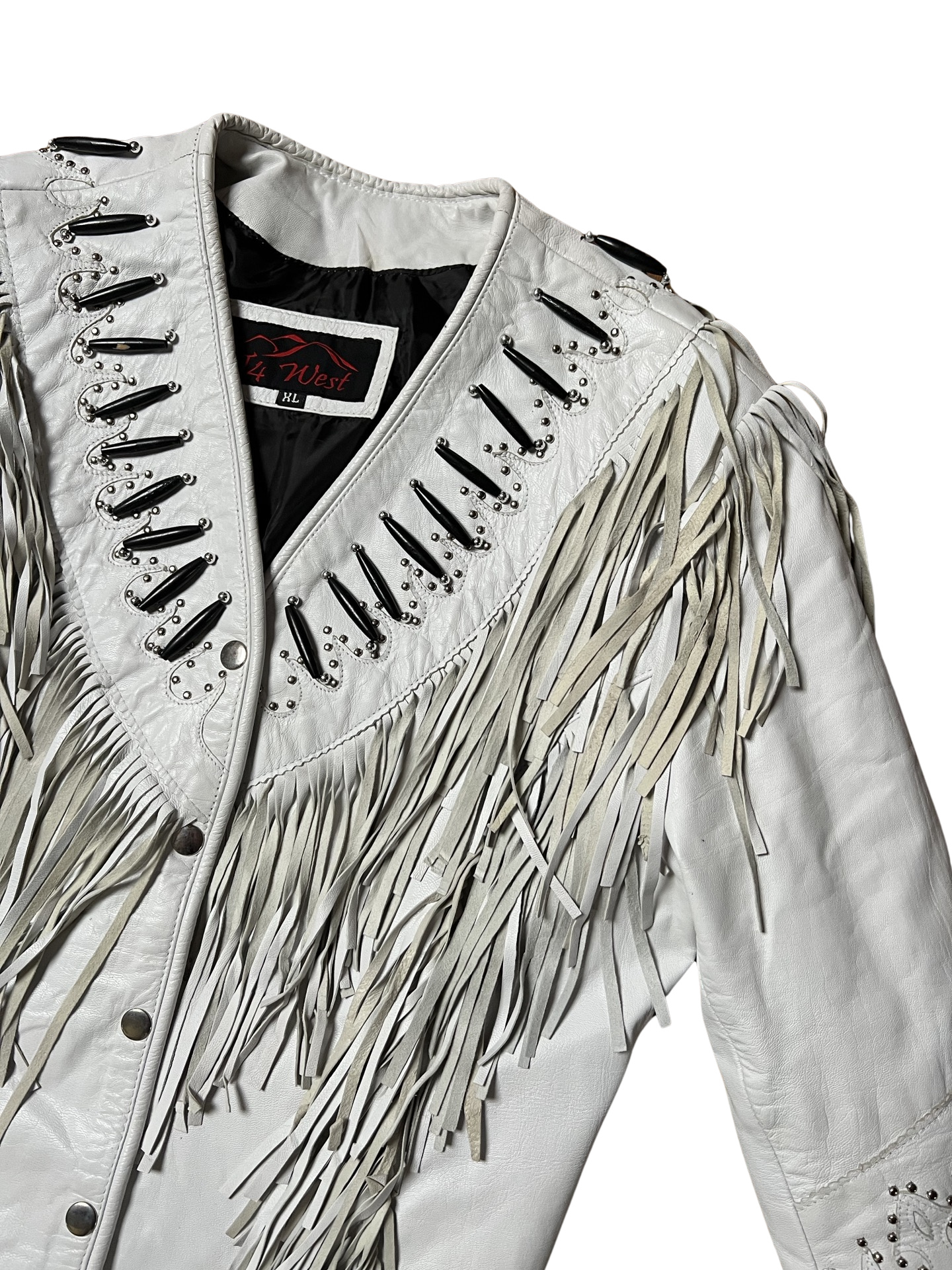White Country Leather Jacket