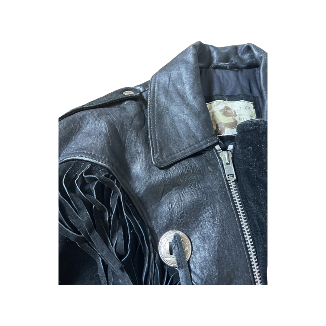Fringed Leather Jacket Country